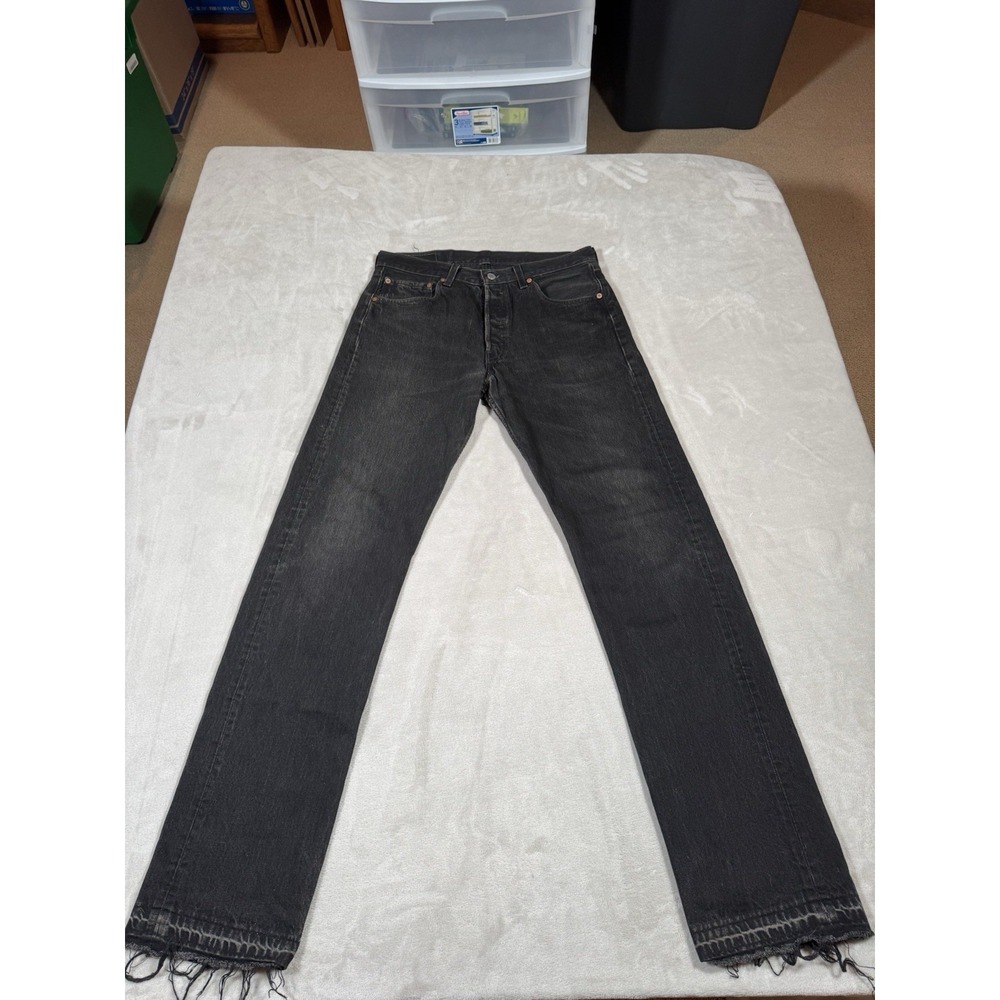 Vintage Levis 501xx Jeans Size 33x34 (Fit 32x34) Black MADE IN USA
